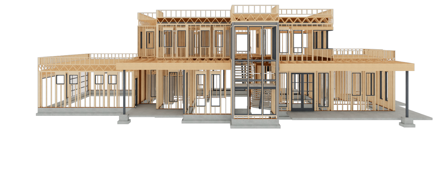 Front view of Stone Creek home design.