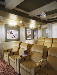 Home theater reclining seats