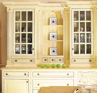 Country home style cabinets