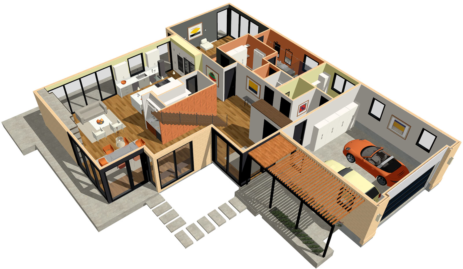 3d My Home Designer Pro Gracejas   Daytona Modern Dollhouse 