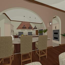 Italian Manor kitchen 360° panorama