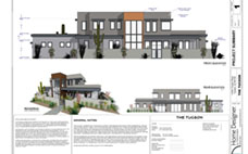 Architectural project summary sheet for 