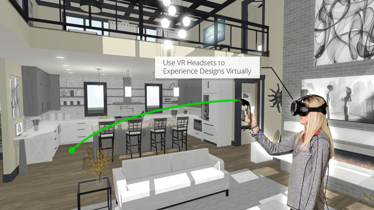 Use VR Headsets to experience home designs virtually